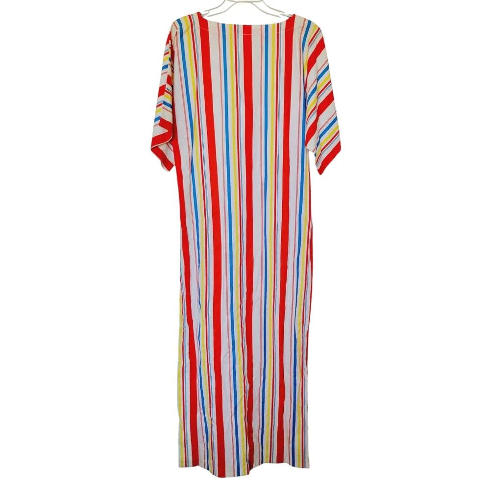 Vintage 60s / 70s Kaftan Maxi Dress - Picture 3 of 11